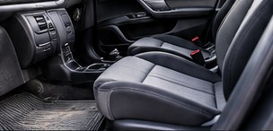 Illustrative clean vehicle interior